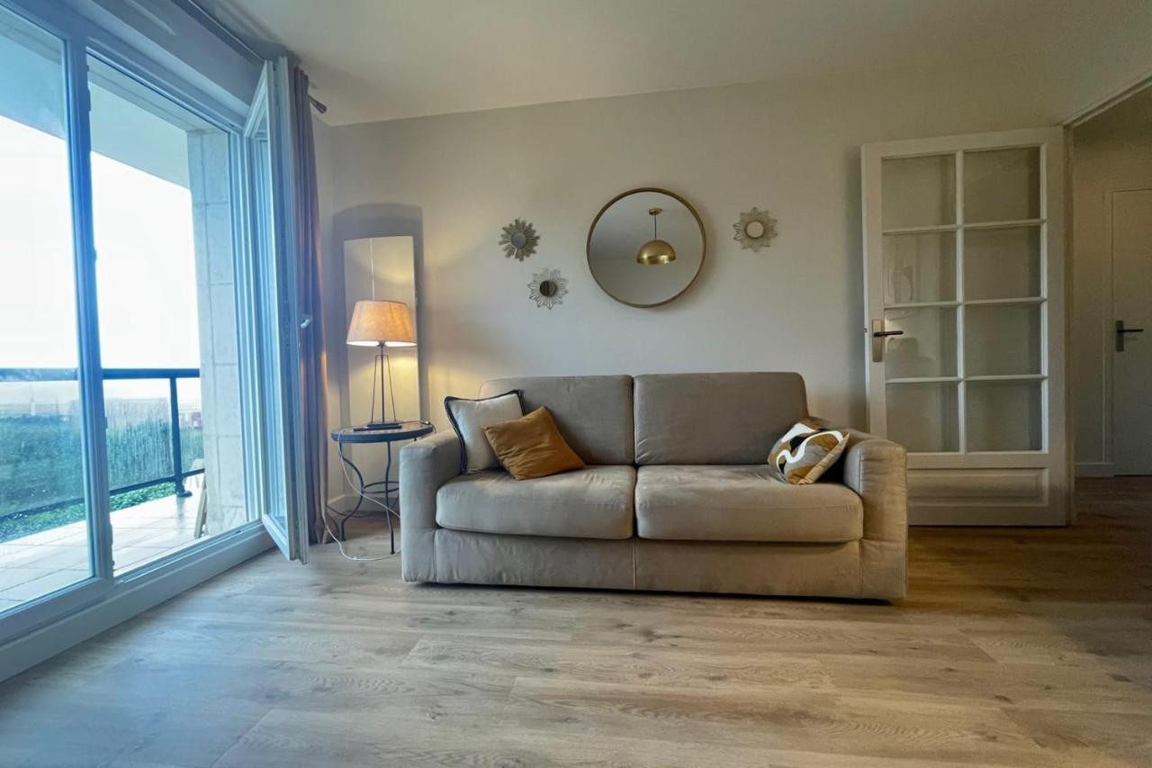 The Ammonite Sea View With Large Balcony Apartment Benerville-sur-Mer Luaran gambar